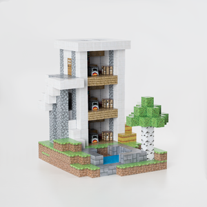 Třípodlažní apartmán – Magnetická stavebnice (538 ks)